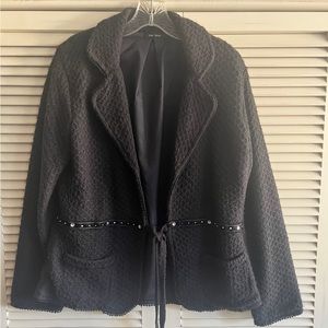Women's Black Dressy Jacket, size 12/Med